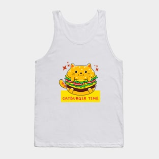 National Cheeseburger Day- Cute Catburger Tank Top